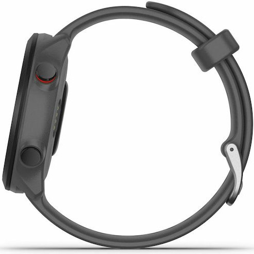 Garmin Forerunner 55 42mm Αδιάβροχο Smartwatch με Παλμογράφο (Monterra Grey)