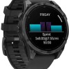 Garmin Fenix 8 Stainless Steel 47mm Αδιάβροχο Smartwatch με Παλμογράφο (Slate Grey With Black Silicone Band)
