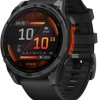 Garmin Fenix 8 Stainless Steel 47mm Αδιάβροχο Smartwatch με Παλμογράφο (Slate Grey With Black Silicone Band)
