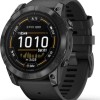 Garmin Epix Pro Stainless Steel 51mm Αδιάβροχο Smartwatch με Παλμογράφο (Slate Grey with Black Band)