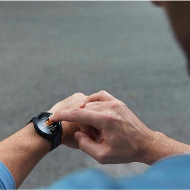 Garmin Forerunner 165 43mm Αδιάβροχο Smartwatch με Παλμογράφο (Black/Slate Gray)