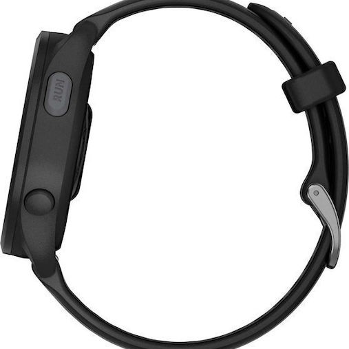 Garmin Forerunner 165 43mm Αδιάβροχο Smartwatch με Παλμογράφο (Black/Slate Gray)