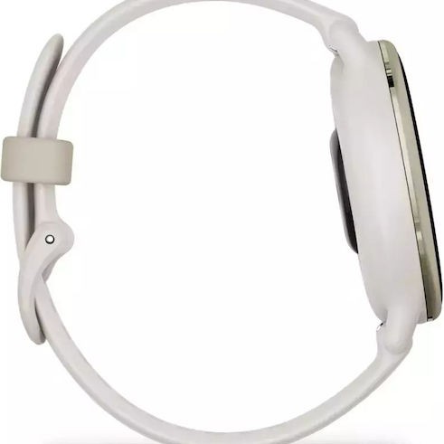 Garmin Vivoactive 5 Aluminium 42mm Αδιάβροχο Smartwatch με Παλμογράφο (Ivory)