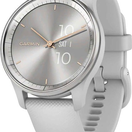 Garmin Vívomove Trend Stainless Steel 40mm Αδιάβροχο Smartwatch με Παλμογράφο (Ασημί)
