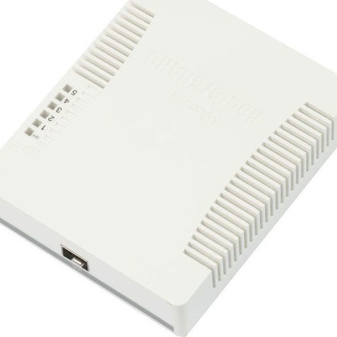MikroTik RB260GS Unmanaged L2 PoE Switch με 5 Θύρες Gigabit (1Gbps) Ethernet