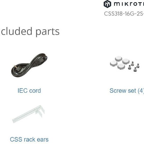 MikroTik CSS318-16G-2S+IN Managed L2 Switch με 16 Θύρες Gigabit (1Gbps) Ethernet και 2 SFP Θύρες