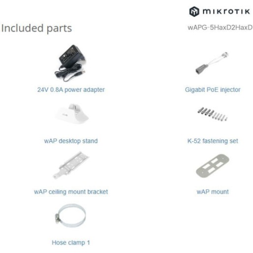 MikroTik WAP Ax v1 Access Point Wi‑Fi 4 Dual Band (2.4 & 5GHz)