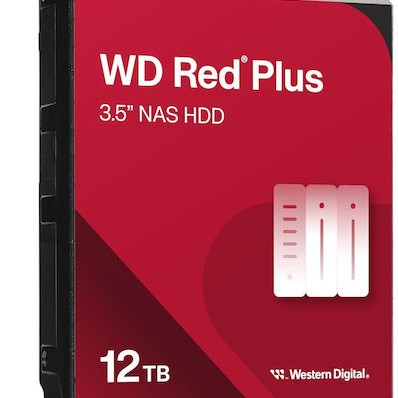 Western Digital Red Plus 12TB HDD Σκληρός Δίσκος 3.5