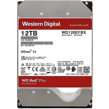 Western Digital Red Plus 12TB HDD Σκληρός Δίσκος 3.5