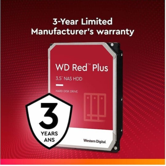 Western Digital Red Plus 12TB HDD Σκληρός Δίσκος 3.5
