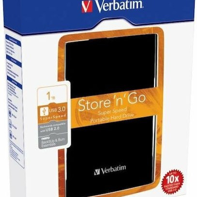 Verbatim Store 'n' Go USB 3.0 Εξωτερικός HDD 1TB 2.5