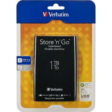 Verbatim Store 'n' Go USB 3.0 Εξωτερικός HDD 1TB 2.5