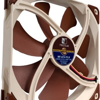 Noctua NF-A14 FLX Case Fan 140mm με Σύνδεση 4-Pin Molex / 3-Pin Καφέ