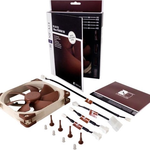 Noctua NF-A14 FLX Case Fan 140mm με Σύνδεση 4-Pin Molex / 3-Pin Καφέ