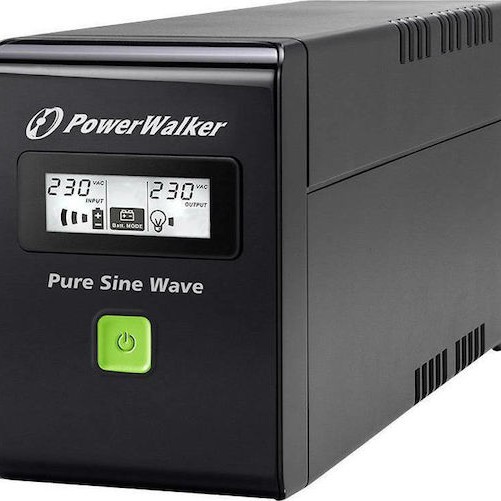 Powerwalker VI 800 USV UPS Line-Interactive 800VA 480W με 4 IEC Πρίζες