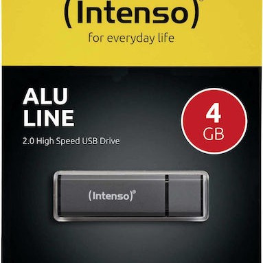 Intenso Alu Line 4GB USB 2.0 Stick Γκρι