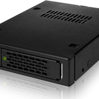 Icy Dock MB991SK-B Full Metal 2.5 inch Hot-Swap SATA/SAS HDD/SSD Mobile Rack Backplane Cage for External 3.5Inch Drive Bay Μαύρο MB991SK-B