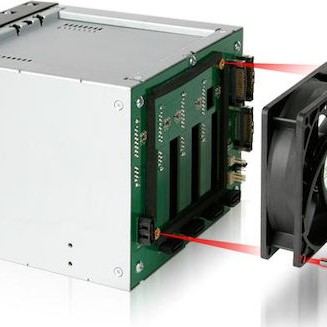 Icy Dock FatCage Πλαίσιο Για Σκληρούς Δίσκους Backplane IcyDock 5x8,9cm SATAI-III in 3x5,25