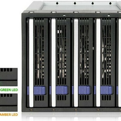 Icy Dock FatCage Πλαίσιο Για Σκληρούς Δίσκους Backplane IcyDock 5x8,9cm SATAI-III in 3x5,25