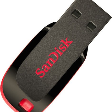 Sandisk Cruzer Blade 32GB USB 2.0 Stick Μαύρο