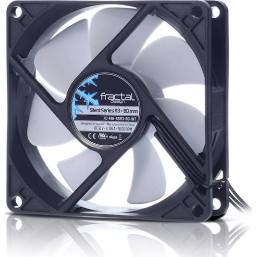 Fractal Design Silent Series R3 Case Fan 80mm με Σύνδεση 3-Pin
