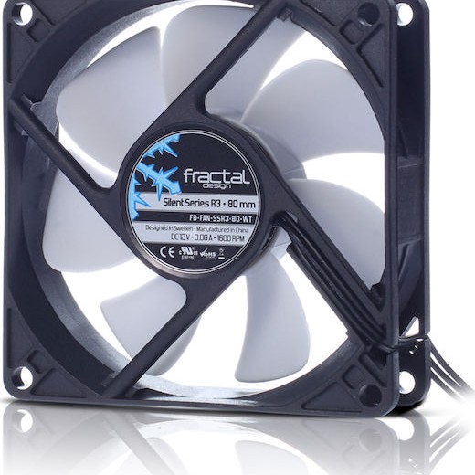 Fractal Design Silent Series R3 Case Fan 80mm με Σύνδεση 3-Pin