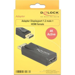 DeLock Μετατροπέας HDMI female σε DisplayPort male 1τμχ 65573