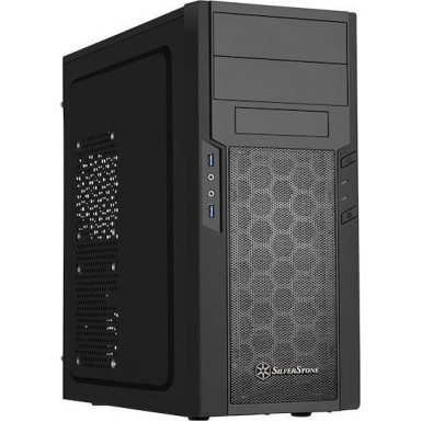Silverstone Precision PS13B Midi Tower Κουτί Υπολογιστή Μαύρο