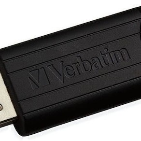 Verbatim PinStripe 16GB USB 3.0 Stick Μαύρο