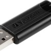 Verbatim PinStripe 16GB USB 3.0 Stick Μαύρο