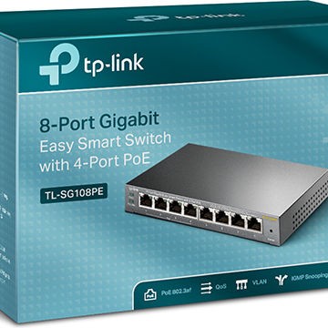 TP-LINK TL-SG108PE v5 Unmanaged L2 PoE Switch με 8 Θύρες Ethernet