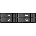 Silverstone FS204 Front Panel Storage 5.25'' to 4 2.5'' Μαύρο SST-FS204B