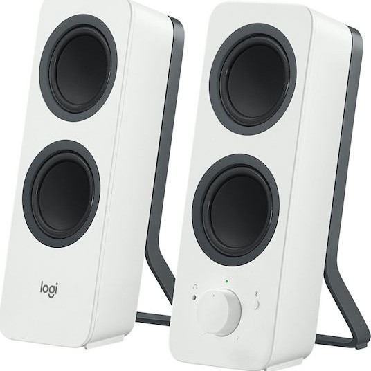 Logitech Z207 Ασύρματα Ηχεία Υπολογιστή 2.0 με Bluetooth και Ισχύ 10W σε Λευκό Χρώμα