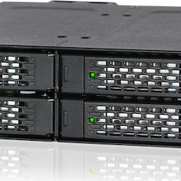 Icy Dock ToughArmor Rugged Full Metal 4-Bay 2.5 Inch NVMe U.2 SSD Mobile Rack For External 5.25 Inch Bay Μαύρο MB699VP-B