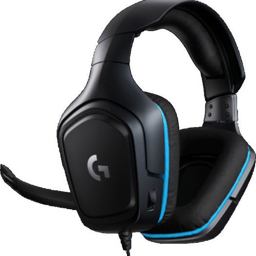 Logitech G432 7.1 Over Ear Gaming Headset με σύνδεση 3.5mm / USB Μπλε