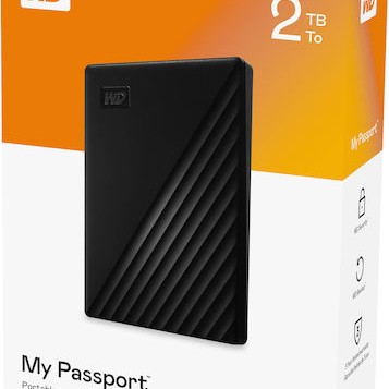 Western Digital My Passport (2019) USB 3.2 Εξωτερικός HDD 2TB 2.5" Μαύρο