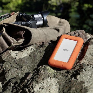 Lacie Rugged Secure USB 3.1 / USB-C Εξωτερικός HDD 2TB 2.5" Πορτοκαλί