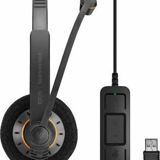 Sennheiser SC-30-USB-ML Headset Call Center On Ear Multimedia Ακουστικά με μικροφωνο και σύνδεση USB-A