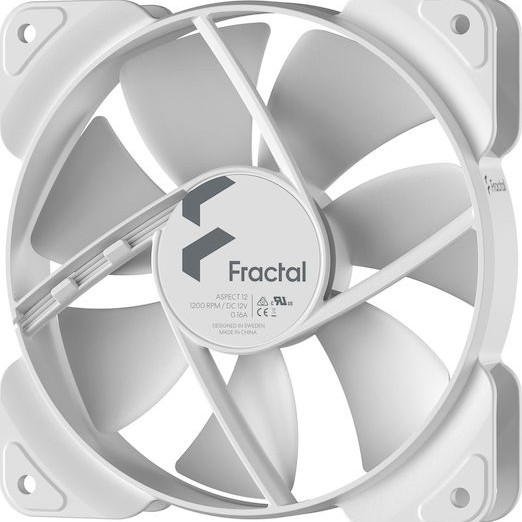 Fractal Design Aspect 12 Case Fan 120mm με Σύνδεση 3-Pin Λευκό