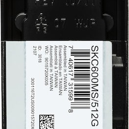 Kingston KC600 SSD 512GB mSATA SATA III