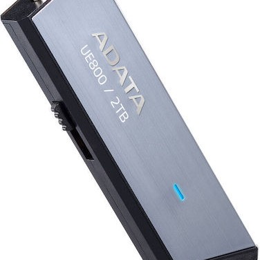 Adata Elite Ue800 2.0TB USB 3.2 Stick με σύνδεση USB-C Ασημί