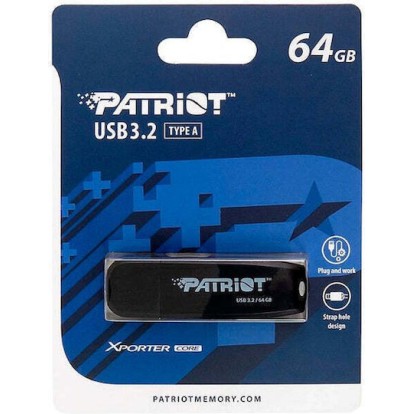 Patriot Xporter 64GB USB 3.2 Stick Μαύρο