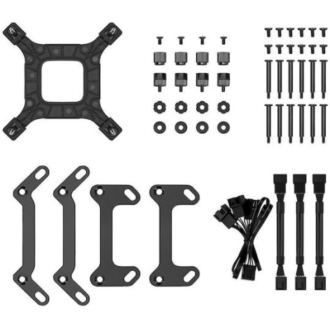 Deepcool LS720 Zero Dark Υδρόψυξη Επεξεργαστή Τριπλού Ανεμιστήρα 120mm για Socket AM4/AM5/1700/1200/115x