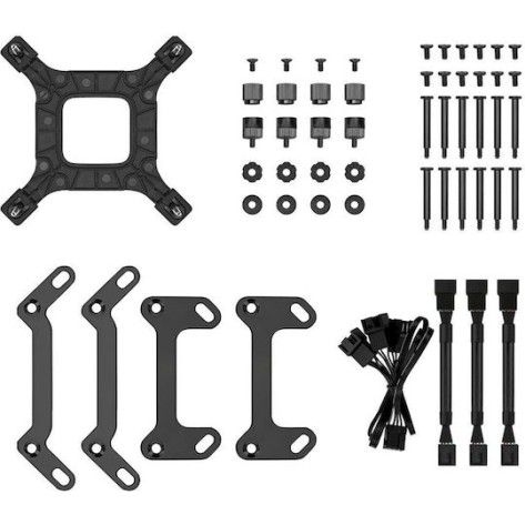 Deepcool LS720 Zero Dark Υδρόψυξη Επεξεργαστή Τριπλού Ανεμιστήρα 120mm για Socket AM4/AM5/1700/1200/115x