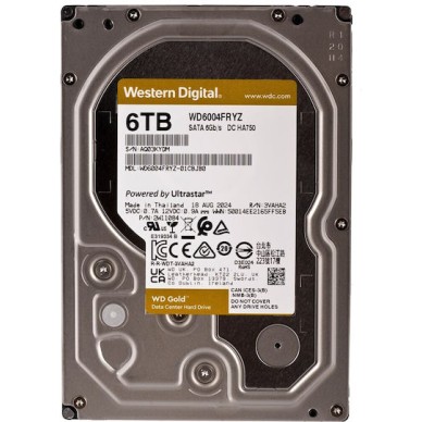 Western Digital Gold 6TB HDD Σκληρός Δίσκος 3.5