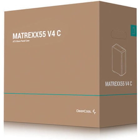 Deepcool Matrexx 55 V4 C Gaming Midi Tower Κουτί Υπολογιστή με Πλαϊνό Παράθυρο και RGB Φωτισμό Μαύρο