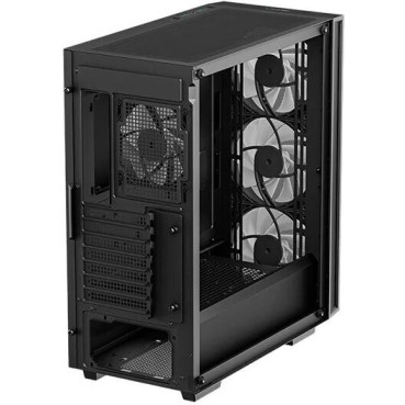 Deepcool Matrexx 55 Mesh V4 C Gaming Midi Tower Κουτί Υπολογιστή με Πλαϊνό Παράθυρο και RGB Φωτισμό Μαύρο