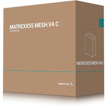 Deepcool Matrexx 55 Mesh V4 C Gaming Midi Tower Κουτί Υπολογιστή με Πλαϊνό Παράθυρο και RGB Φωτισμό Μαύρο